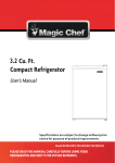 Magic Chef MCAR320B2 Use and Care Manual