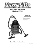 Powr-Flite PF54 Use and Care Manual