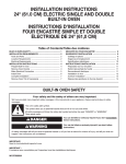 KitchenAid KODC304EBL Installation Guide