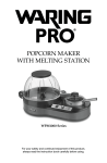 Waring Pro WPM1000 Use and Care Manual