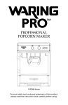 Waring Pro WPM40TR Use and Care Manual