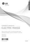 LG Electronics LRE3021ST Use and Care Manual