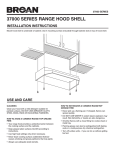 Broan 373001 Instructions / Assembly