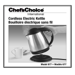 Chef'sChoice 677SSG Use and Care Manual