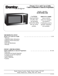 Danby DMW099BLSDD Use and Care Manual