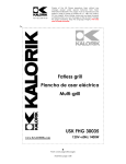 KALORIK FHG 30035 Use and Care Manual