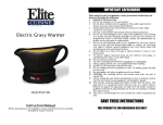 Elite EGW-08L Use and Care Manual