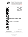 KALORIK IKP 40625 R Use and Care Manual