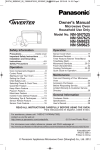 Panasonic NN-SN952S Use and Care Manual