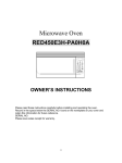 RCA RMW1636 Instructions / Assembly
