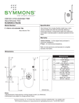 Symmons 5103 Installation Guide