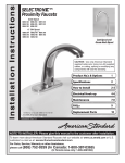 American Standard 6055.165.002 Installation Guide