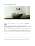 KOHLER K-11893-S Use and Care Manual