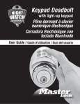 Master Lock DSKP0615D Use and Care Manual