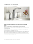 KOHLER K-10597-CP Use and Care Manual