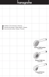 Hansgrohe 04334820 Instructions / Assembly