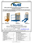Vestil WP-3636 Instructions / Assembly