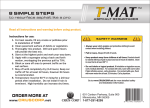 T-MAT X9500 Instructions / Assembly