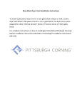 Pittsburgh Corning 100843 Installation Guide