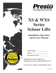 Presto Lifts XS36-15 Use and Care Manual