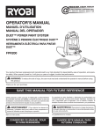 Ryobi FPR200 Use and Care Manual