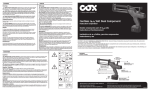 COX 80200 Instructions / Assembly