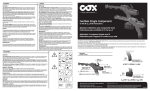 COX 82010 Use and Care Manual