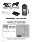 Mighty Mule FM136 Installation Guide