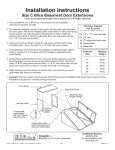 Bilco EXT 30PC3 Instructions / Assembly