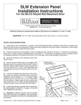 Bilco SLW6 Instructions / Assembly