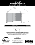 ShelterLogic 25775 Instructions / Assembly