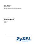 ZyXEL ZyAIR G320H User's Manual