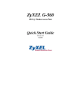 ZyXEL ZyAIR G-560 User's Manual