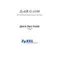 ZyXEL ZyAIR G-4100 User's Manual