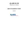 ZyXEL ZyAIR B-220 User's Manual