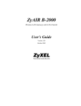 ZyXEL ZyAIR B-2000 User's Manual