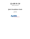 ZyXEL ZyAIR B-120 User's Manual