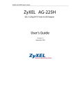 ZyXEL ZyAIR AG-225H User's Manual