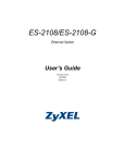 ZyXEL Dimension ES-2108 User's Manual