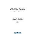 ZyXEL Dimension ES-2024 User's Manual