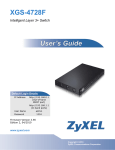 ZyXEL XGS-4728F User's Manual