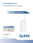 ZyXEL P-2812HNU-51c User's Manual