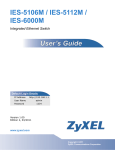 ZyXEL IES-5106M User's Manual
