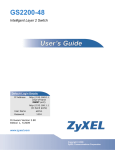 ZyXEL gs2200-48 User's Manual