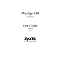 ZyXEL Communications Router 650 User's Manual