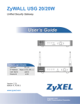 ZyXEL Communications Network Card unified security gateway User's Manual