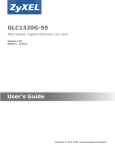 ZyXEL Communications Network Card gigabit ethernet line card version 4.02 User's Manual