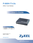 ZyXEL ADSL2+4 User's Manual