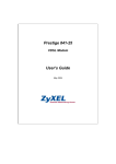 ZyXEL Communications Modem 841-25 User's Manual