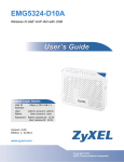 ZyXEL EMG5324-D10A User's Manual